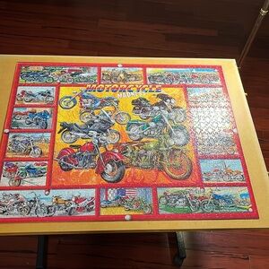 White Mountain Puzzle ‘Motorcycle Madness’ 1000 pc🧩🧩🧩